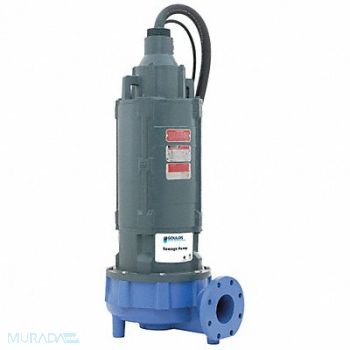 GOULDS WATER TECHNOLOGY 20 HP Sewage Ejector Pump 230VAC, 5NXZ0