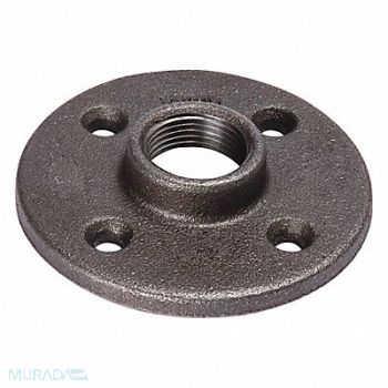 GRAINGER APPROVED Pipe Flange Malleable Iron Floor Flange, 5P597