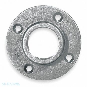 GRAINGER APPROVED Pipe Flange Floor Flange Malleable Iron, 5P972
