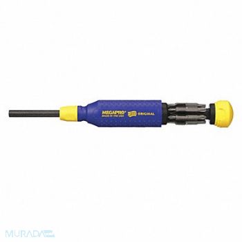 MEGAPRO Multi-Bit Screwdriver NumBits 6, 5PA32