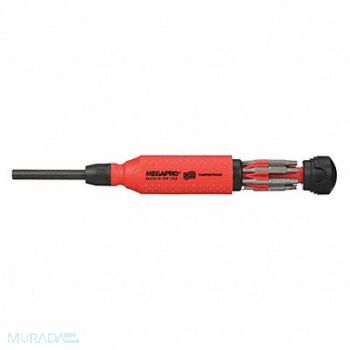 MEGAPRO Multi-Bit Screwdriver NumBits 7, 5PA34