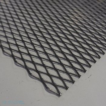 GRAINGER APPROVED Carbon Steel Square Expanded Sheet 4 ft, 5PCK9