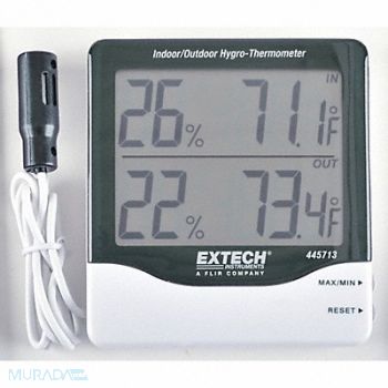 EXTECH In/Out Digital Hygrometer 14 to 140 F, 5PE75