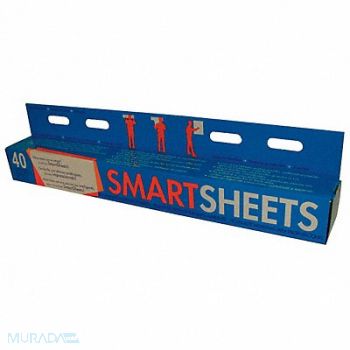 SMARTSHEETS Dry Erase Sheet Wht 31-1/2x23-1/2 PK40, 5PWH8