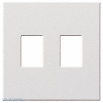 LUTRON Dimmer/Switch Wall Plate 2 Gang White, 5PWP5