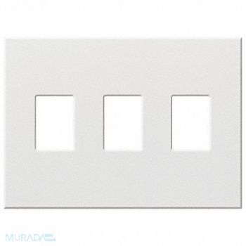LUTRON Dimmer/Switch Wall Plate 3 Gang White, 5PWP6