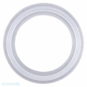 RUBBERFAB Gasket Size 1 1/2 In Tri-Clamp Silicone, 5PYC1