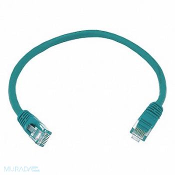 MONOPRICE Patch Cord Cat 5e Booted Green 1.0 ft., 5PZR6