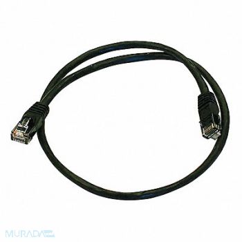 MONOPRICE Patch Cord Cat 5e Booted Black 2.0 ft., 5PZT3
