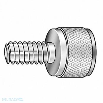 GRAINGER APPROVED Thumb Scrw 3/8 -16 Full Thread BLK 3/4 L, 5RA16