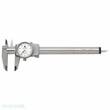 TESA BROWN SHARPE Dial Caliper 6 In 0.001 In Grad Silver, 5RCH8