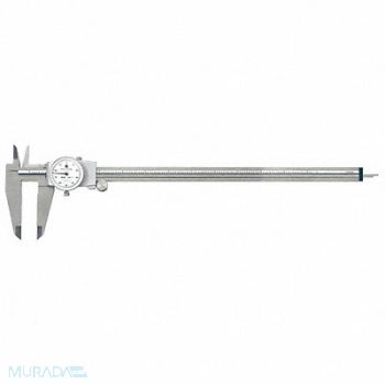 TESA BROWN SHARPE Dial Caliper 12 In 0.001 In Grad Silver, 5RCJ0