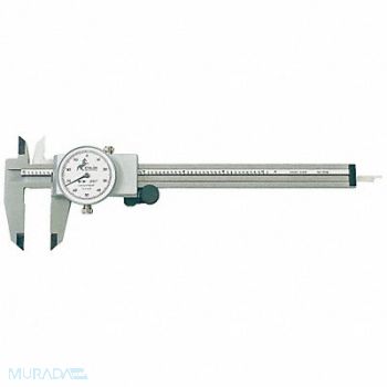 TESA BROWN SHARPE Dial Caliper 6 In 0.001 In Grad Silver, 5RCJ1