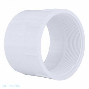 GRAINGER APPROVED Female Adapter Schedule 40 4 in White, 5REC0