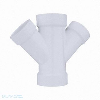 GRAINGER APPROVED Double Wye Schedule 40 4 x 4 x 2 x 2 in, 5REC7