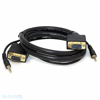 MONOPRICE CPU Cord SVGA/3.5mm Stereo M to M 3ft, 5RGE4