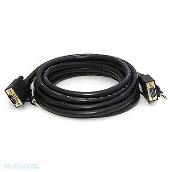 MONOPRICE CPU Cord SVGA/3.5mm Stereo M to M 15ft, 5RGE7