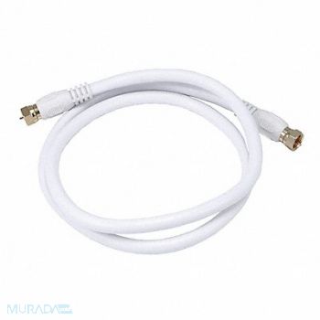MONOPRICE Coaxial Cable RG-6 3 ft White, 5RGN6