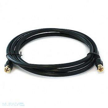 MONOPRICE Coaxial Cable RG-6 6 ft Black, 5RGN7