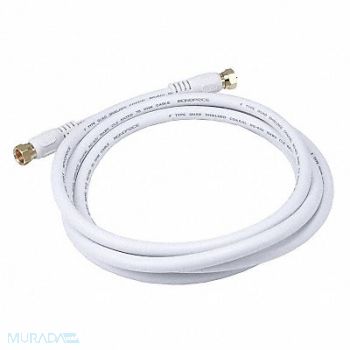 MONOPRICE Coaxial Cable RG-6 6 ft White, 5RGN8