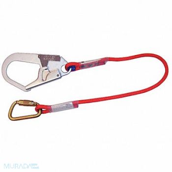HONEYWELL MILLER Restraint Lanyard Red Fixed, 5RRF1