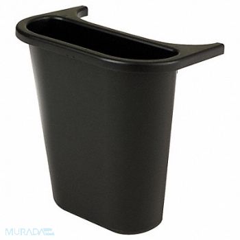 RUBBERMAID COMMERCIAL PRODUCTS Recycling Saddle Black 1 gal., 5RUU8