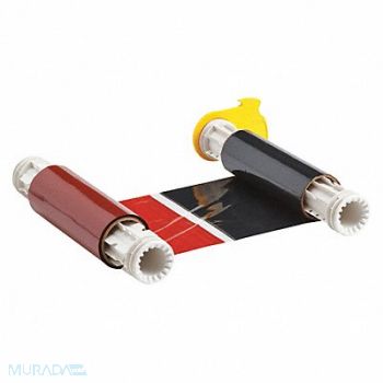 BRADY D9008 Ribbon Cartridge Black/Red 6-1/4 in W, 5RV99