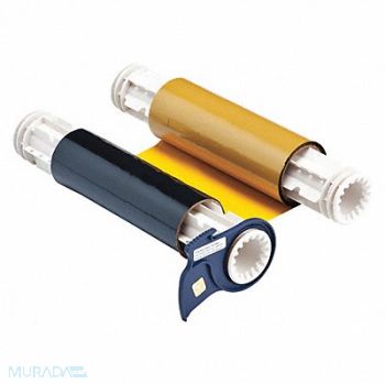 BRADY D9006 Ribbon Cartridge Black/Yellow 200 ft L, 5RW06