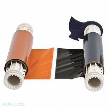 BRADY D9006 Ribbon Cartridge Black/Orange 200 ft L, 5RW08