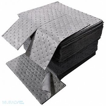 SPILFYTER Absorbent Pad Universal Gray PK100, 5RZL8