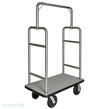 CSL Bellmans Cart SS Finish Gray Carpet, 5RZV9