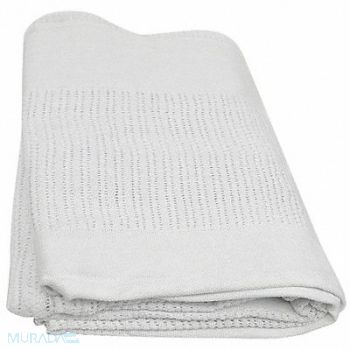 R R TEXTILE Thermal Blanket Twin 66x90 in White, 5TAC6