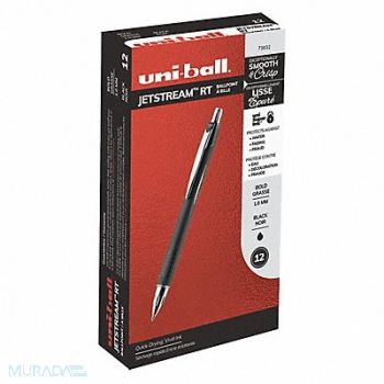 UNI-BALL Rollerball Pens Black PK12, 5TCH3