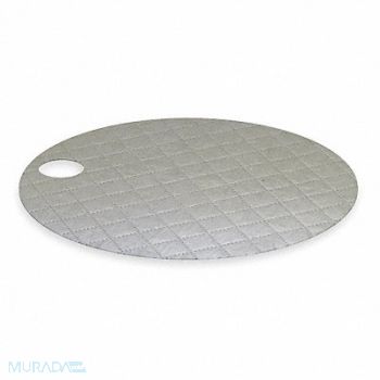OIL-DRI Drum Top Absorb Pad Universal Gray PK25, 5TR03