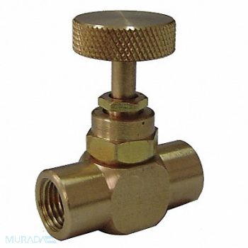 GRAINGER APPROVED Needle Valve 1/4 NPT 1/4 NPT, 5TUL2