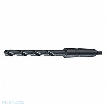 WESTWARD Taper Shank Drill 1 1/2 #4MT Blk Oxide, 5TVH6