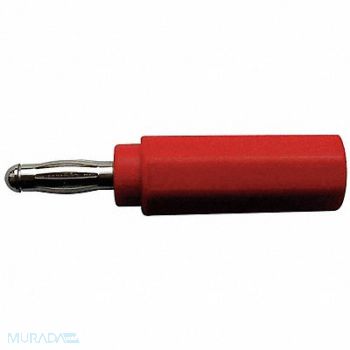 GRAINGER APPROVED Banana Jack to Plug Adapter 20A Red, 5TWZ1