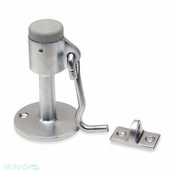 GRAINGER APPROVED Hook-Style Door Holder 2-1/4In Stn Chrme, 5U610