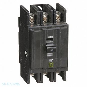 SQUARE D Circuit Breaker 50A 120/240V 3P, 5U998