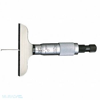 STARRETT Depth Micrometer Non-Rotating 0-3 In, 5UAH3