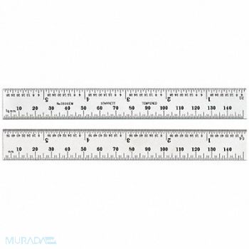 STARRETT Steel Rule Spring-Tempered 500mm, 5UAP1