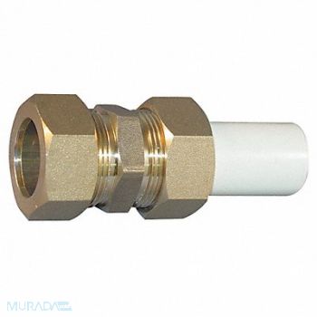 GRAINGER APPROVED Union Brass 3/4 in Metal Side Pipe Size, 5UED8