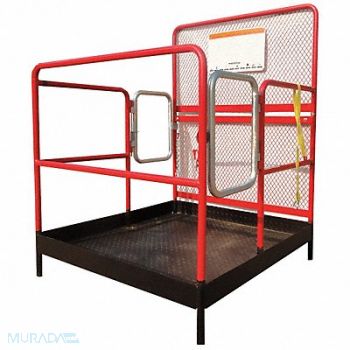 DAYTON Double Door Work Platfrm L48 W48In H66, 5UEW5