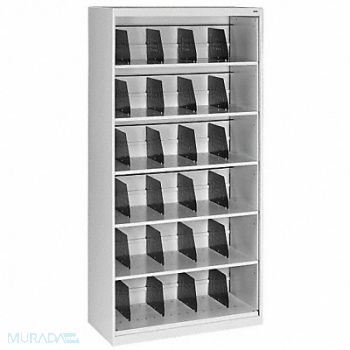 TENNSCO Cabinet 36 x 75-1/4 x 17 In Light Gray, 5UEY8