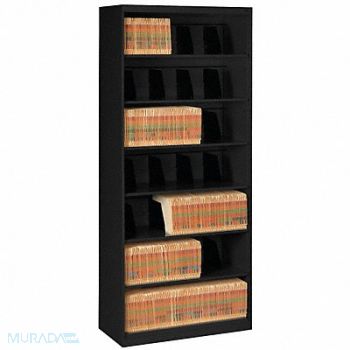 TENNSCO Cabinet 36 x 87 x 17 In Black, 5UEZ3