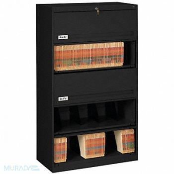 TENNSCO Cabinet 36 x 63-1/2 x 17 In Black, 5UEZ6