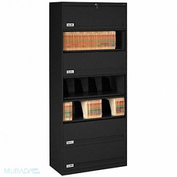 TENNSCO Cabinet 36 x 87 x 17 In Black, 5UFA2