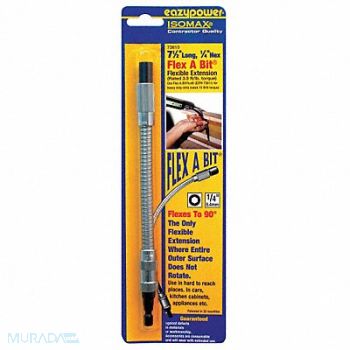 EAZYPOWER Flexible Extension 1/4 1/4 7-1/2, 5UFY8