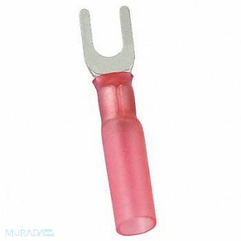 POWER FIRST Fork Terminal Tin Copper Red PK25, 5UGJ7