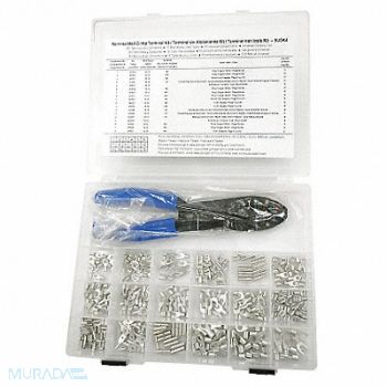 POWER FIRST Wire Terminal Kit Cu None 22 AWG 10 AWG, 5UGK4